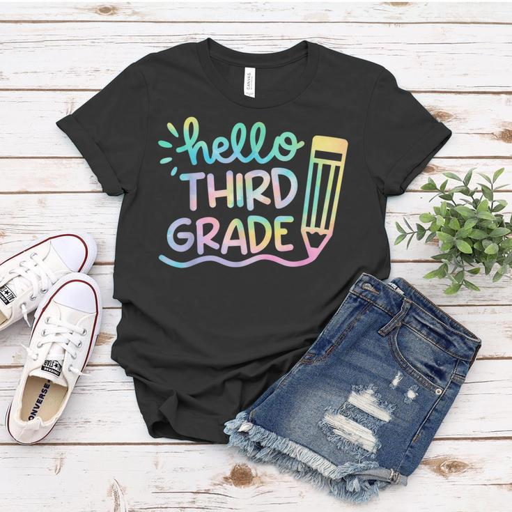 Hello 3Rd Grade Tie Dye Teachers Kids Back To School Funny Women T-shirt Funny Gifts