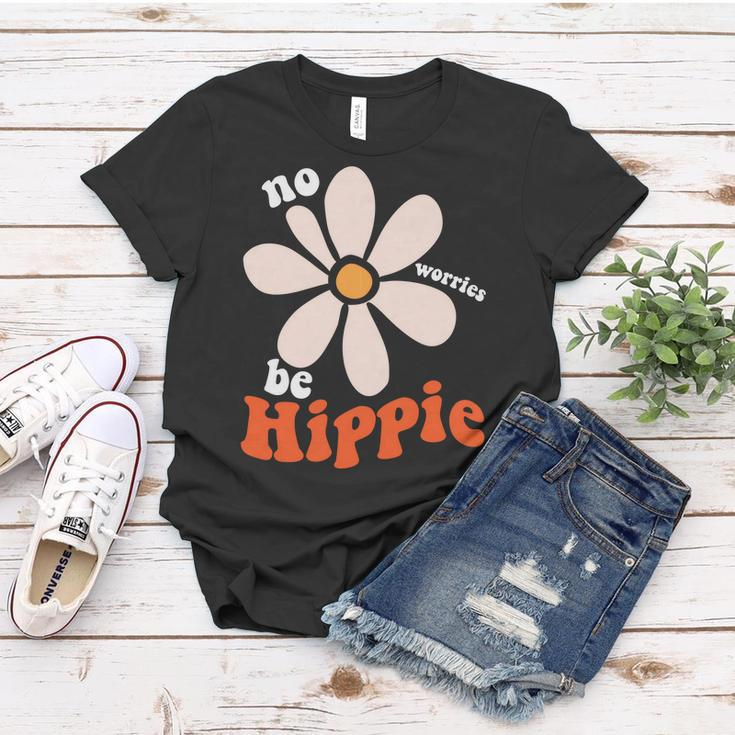 Hippie No Worries Be Hippie Cute Design Women T-shirt Funny Gifts