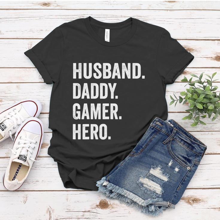 Husband Dad Father Gamer Funny Gaming Women T-shirt Unique Gifts