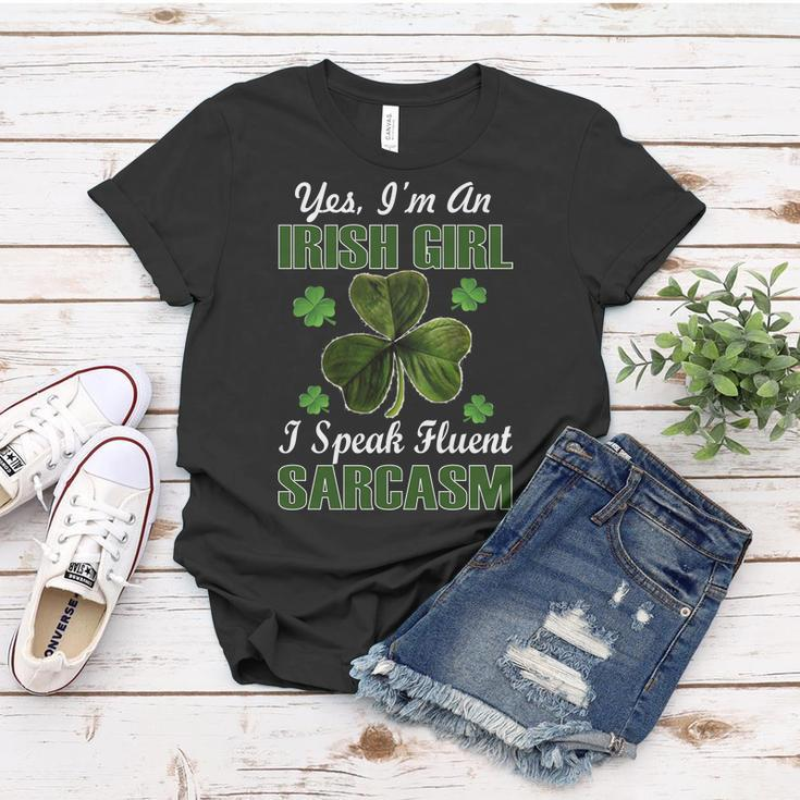 Im An Irish Girl I Speak Fluent Sarcasm Women T-shirt Unique Gifts