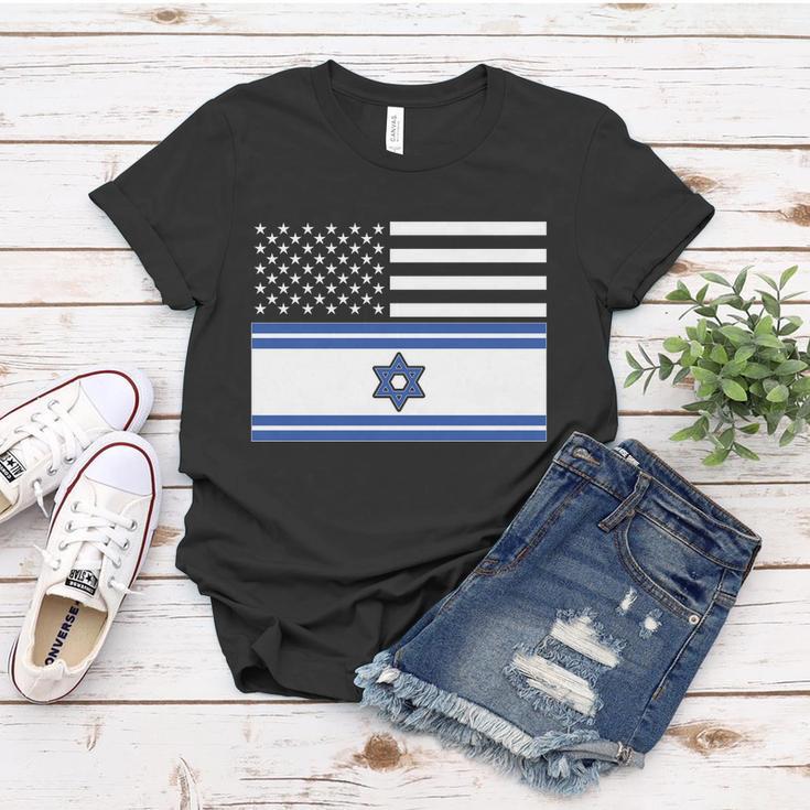 Israeli American Flag Women T-shirt Unique Gifts