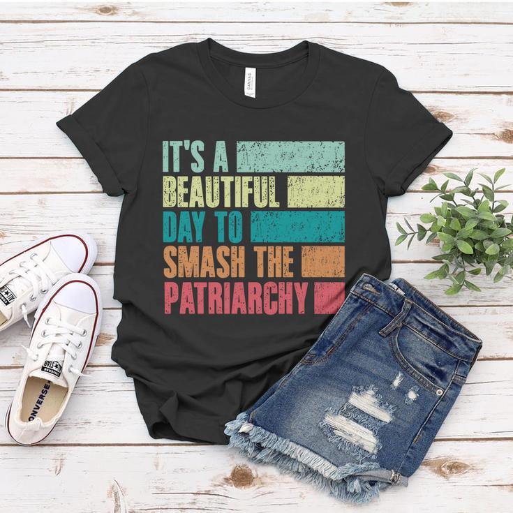 Its A Beautiful Day To Smash The Patriarchy Feminist Women T-shirt Unique Gifts