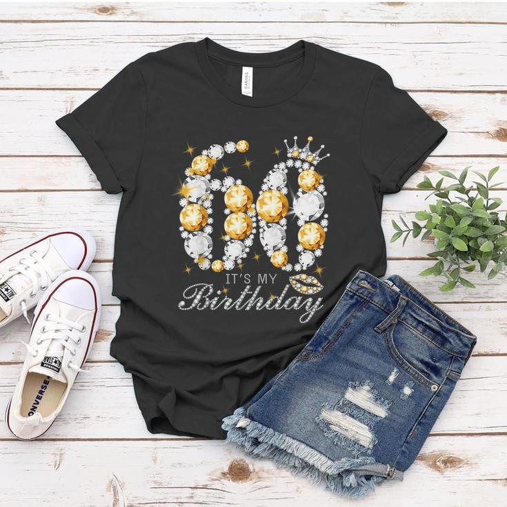 Its My 60Th Birthday Queen 60 Years Old Shoes Crown Diamond Women T-shirt Unique Gifts
