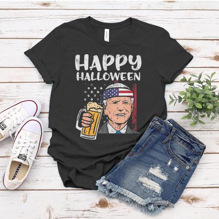 Joe Biden Us Flag Happy Halloween Funny Patriotic Men Women Women T-shirt Unique Gifts