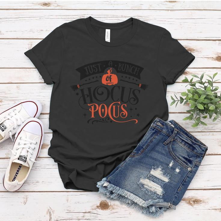 Just A Bunch Of Hocus Pocus Halloween Quote Women T-shirt Unique Gifts
