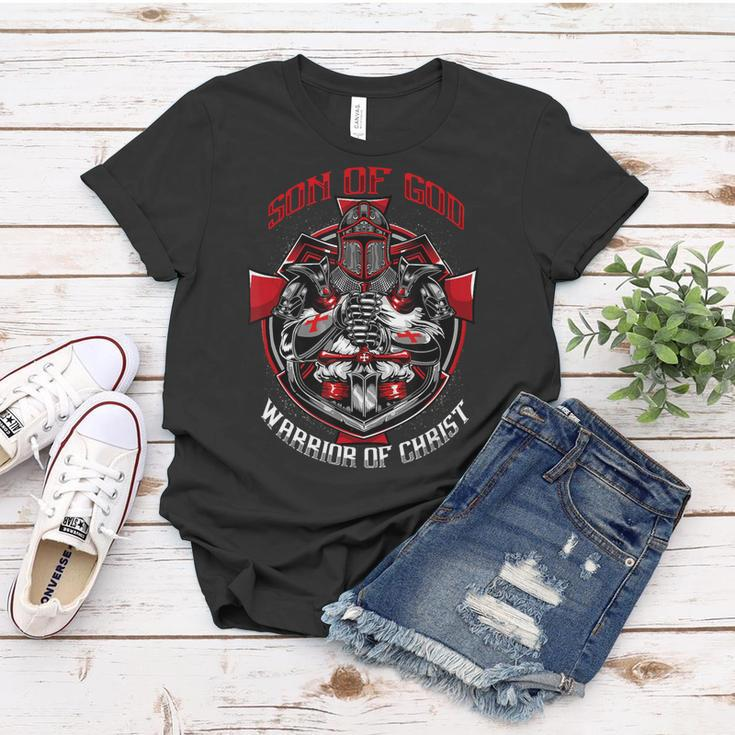 Knight TemplarShirt - Son Of God Warrior Of Christ - Knight Templar Store Women T-shirt Funny Gifts