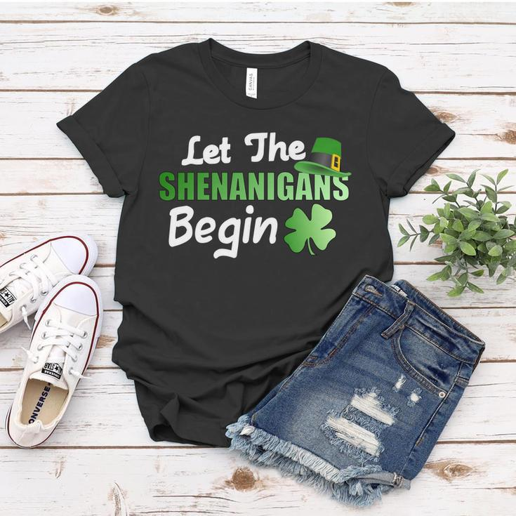 Let The Shenanigans Begin Funny St Patty Women T-shirt Personalized Gifts