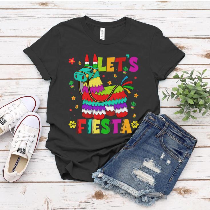 Lets Fiesta Cinco De Mayo Mexican Party Mexico Donkey Pinata Women T-shirt Unique Gifts