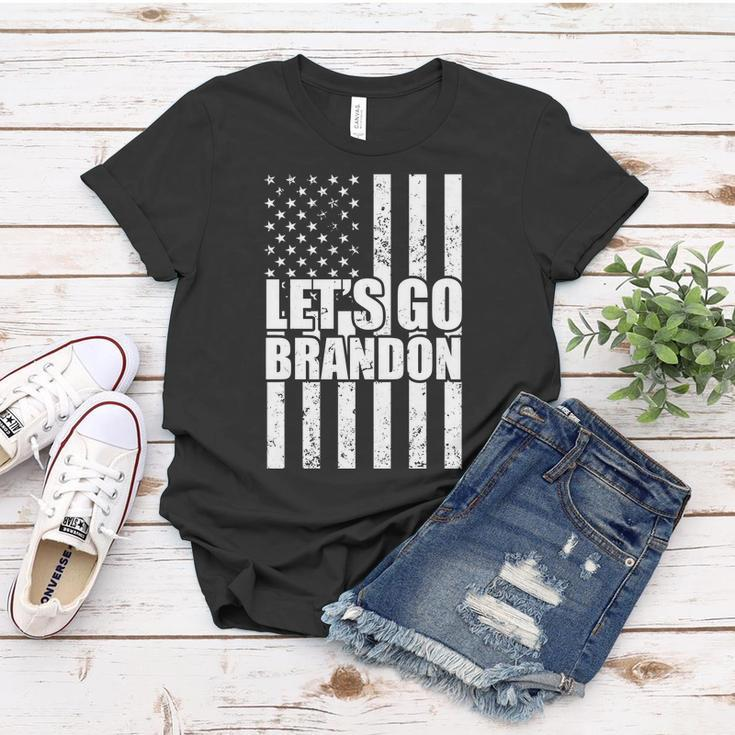 Lets Go Brandon Vintage American Flag Tshirt Women T-shirt Unique Gifts