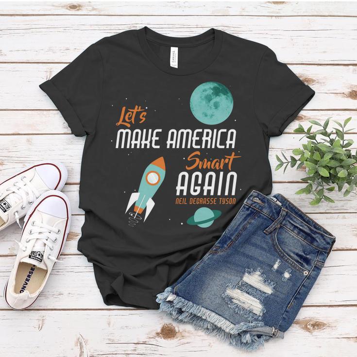 Lets Make America Smart Again Tshirt Women T-shirt Unique Gifts