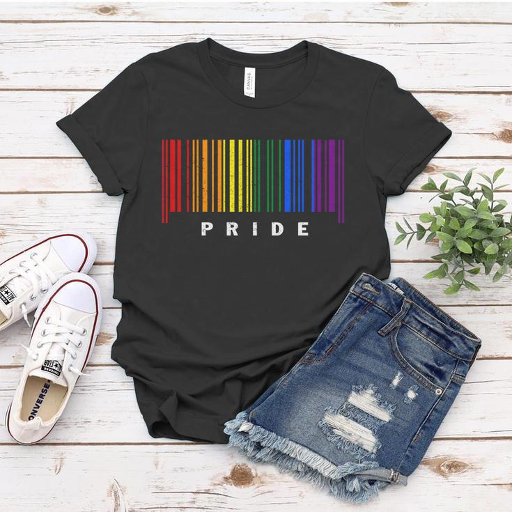 Lgbt Gay Barcode Support Lgbtq Ally Rainbow Pride Gay Flag Women T-shirt Unique Gifts