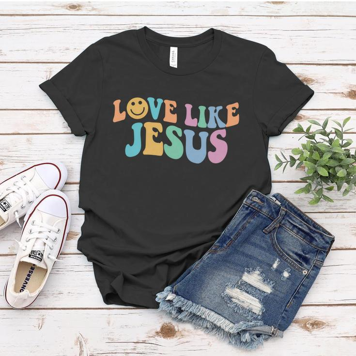 Love Like Jesus Religious God Christian Words Gift Women T-shirt Unique Gifts