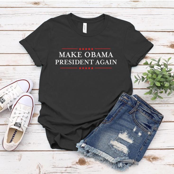 Make Obama President Again Shirt Funny Antitrump Tshirt Women T-shirt Unique Gifts