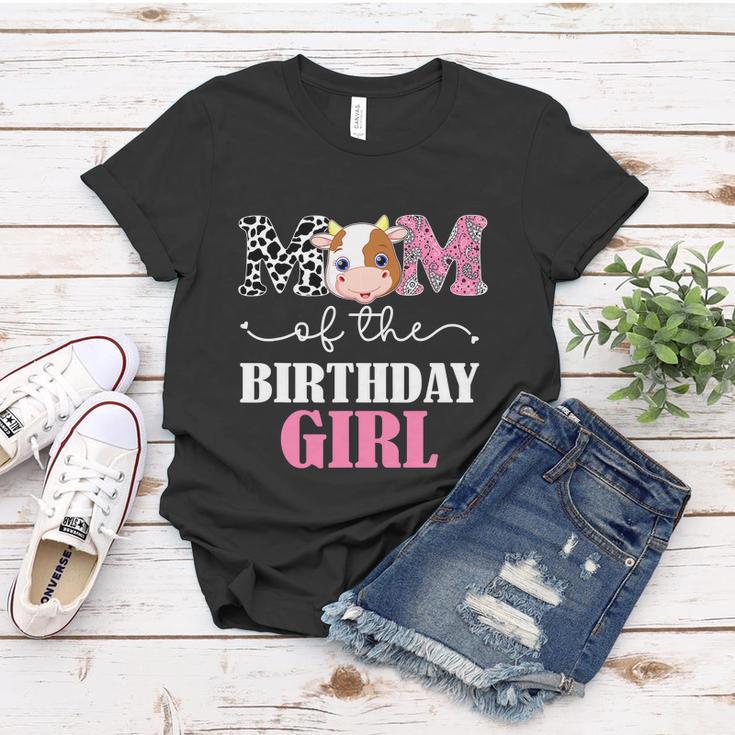 Mom Of The Birthday Girl Tee Farm Cow Mommy Mama St Women T-shirt Unique Gifts