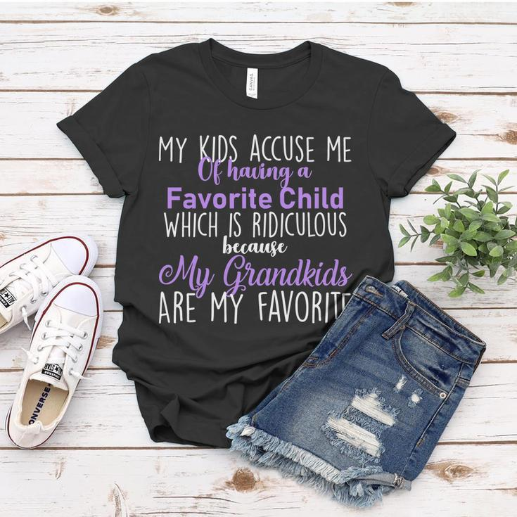 My Grandkids Are My Favorite Funny Grandparents Tshirt Women T-shirt Unique Gifts