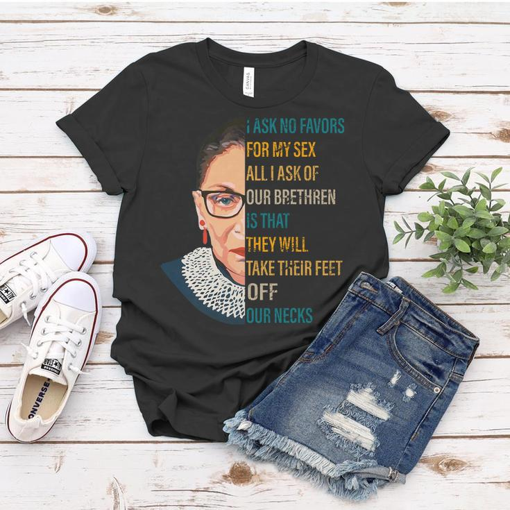 Notorious Rbg Ask No Favors Quote Tshirt Women T-shirt Unique Gifts