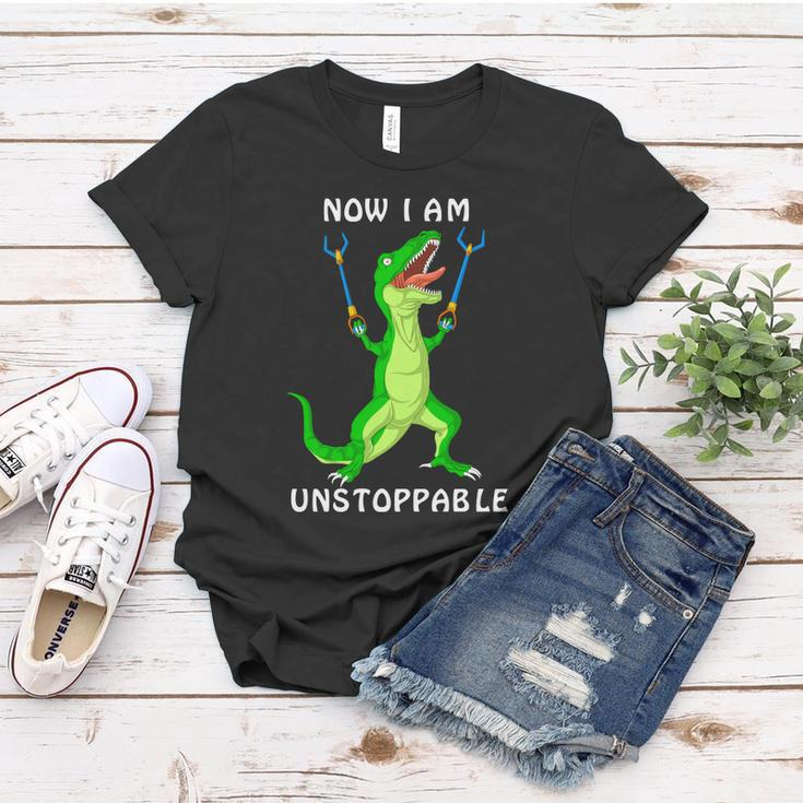 Now I Am Unstoppable Dinosaur Women T-shirt Unique Gifts