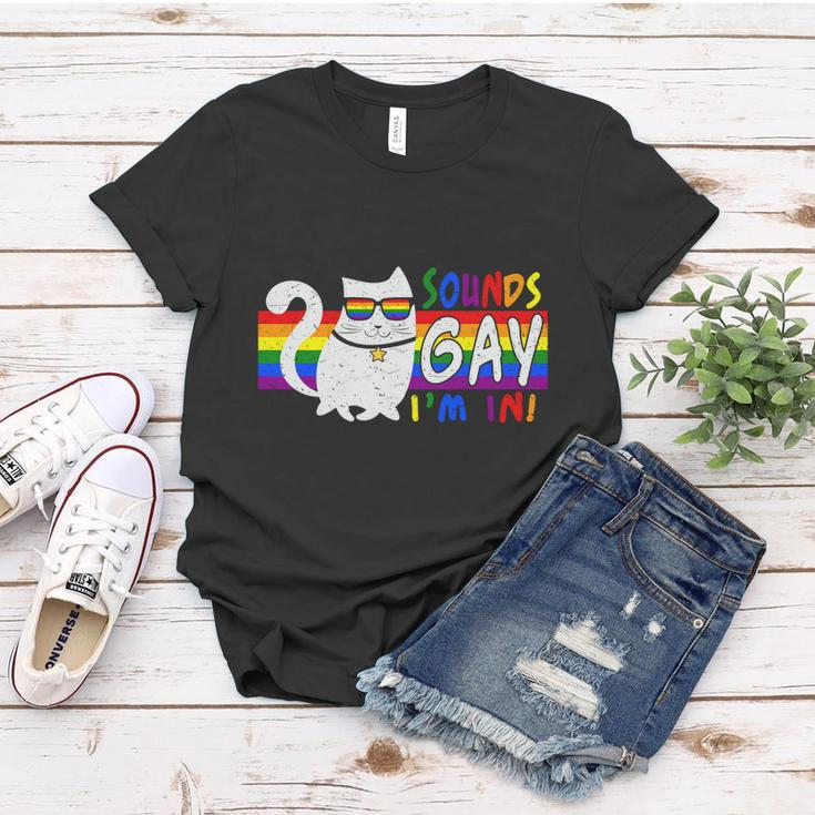 Pride Month Cat Sounds Gay I Am In Lgbt Women T-shirt Unique Gifts
