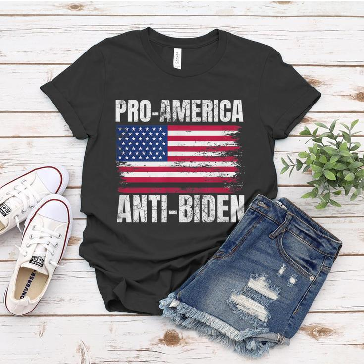 Pro America Anti Joe Biden Usa Flag Political Patriot Women T-shirt Unique Gifts
