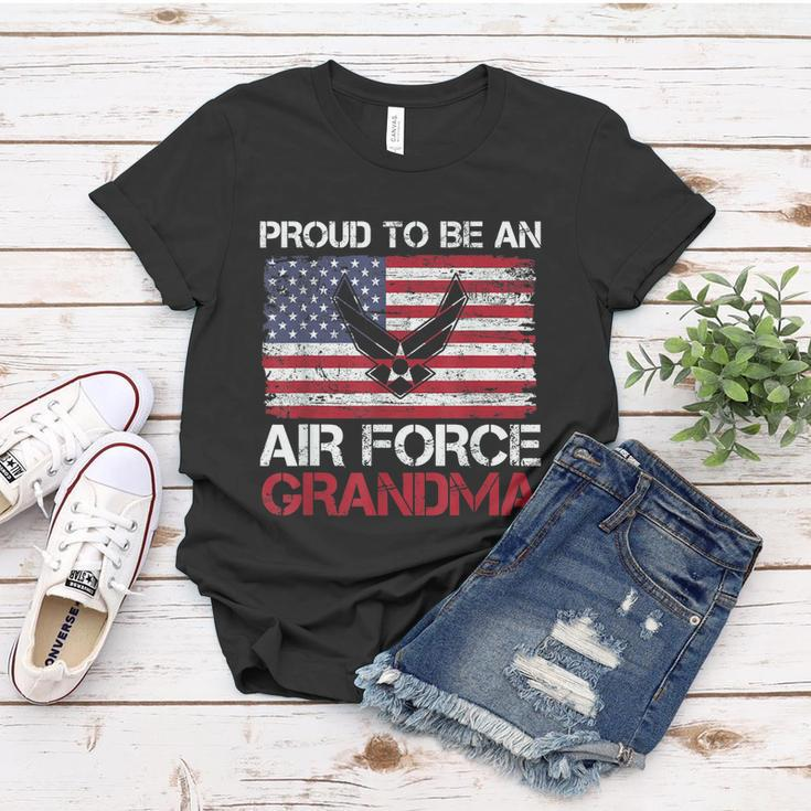 Proud Air Force Grandma Funny American Flag V2 Women T-shirt Unique Gifts