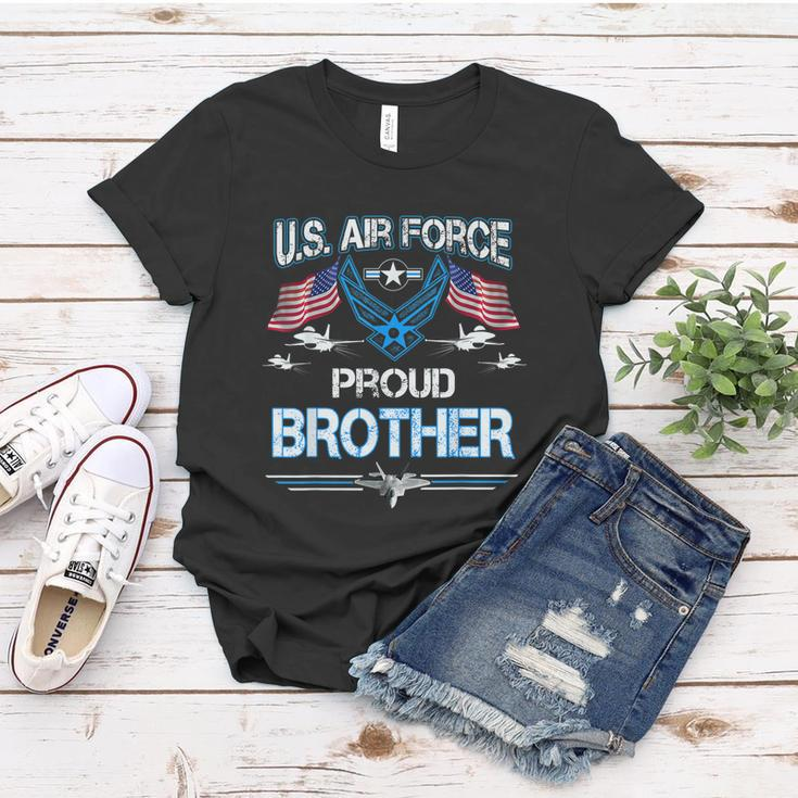 Proud Brother Us Air Force American FlagUsaf Women T-shirt Unique Gifts