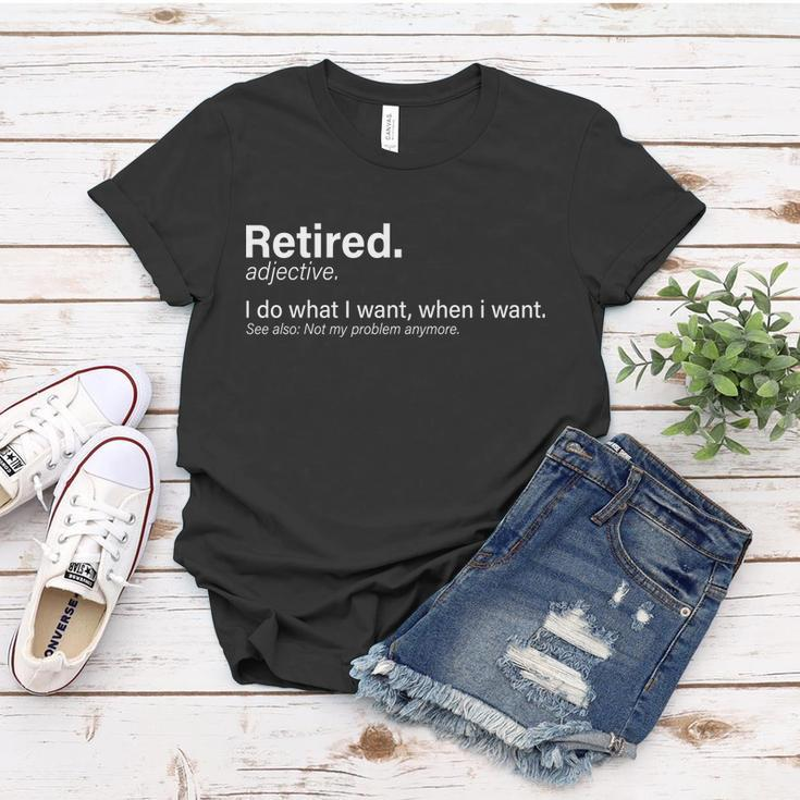 Retired Definition Tshirt Women T-shirt Unique Gifts