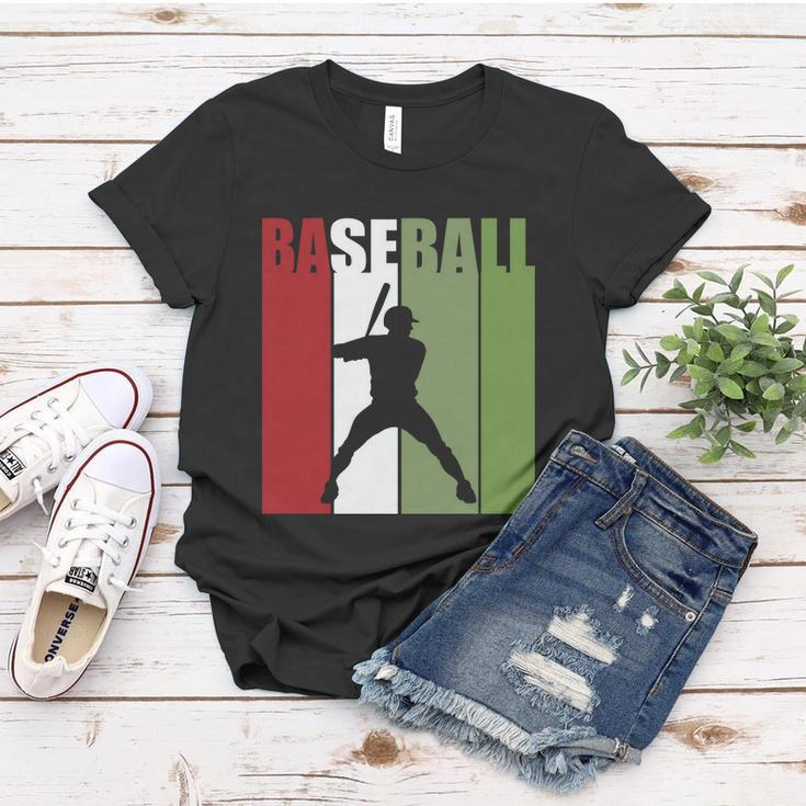 Retro Vintage Baseball Player Silhouette Baseball Lover Baseball Dad Women T-shirt Unique Gifts