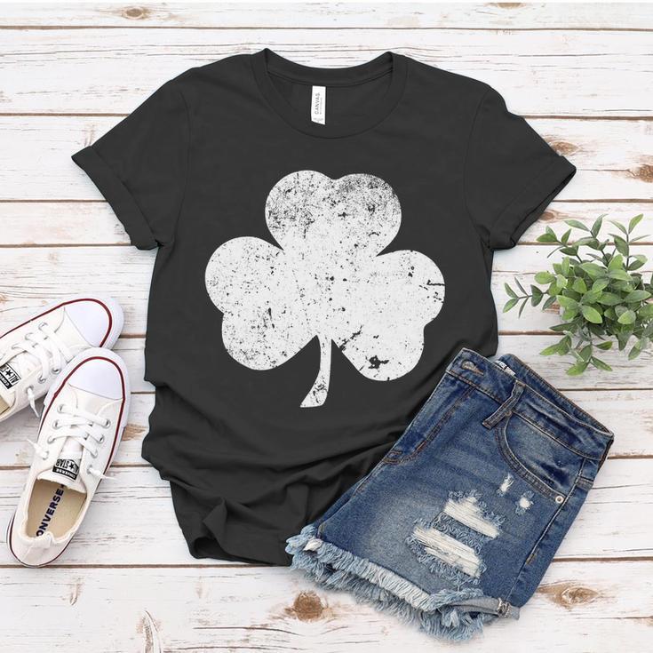 Retro Vintage Irish Distressed Shamrock St Patricks Day Women T-shirt Unique Gifts