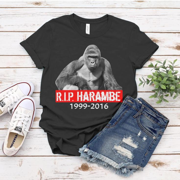 Rip Harambe Gorilla Cincinnati Zoo Women T-shirt Unique Gifts