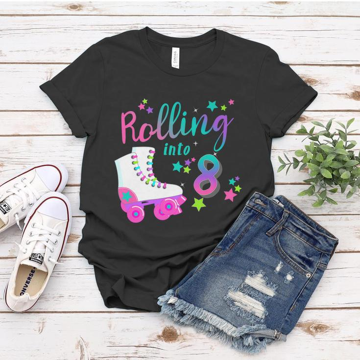 Roller Skate Birthday Shirt 5Th 80S Outfit Decades Party Women T-shirt Unique Gifts
