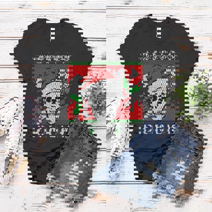 Santa Skull Candy Cane Ugly Christmas Sweater T-Shirt Graphic Design Printed Casual Daily Basic Women T-shirt Personalized Gifts Santa Skull Candy Cane Ugly Christmas Sweater T-Shirt Graphic Design Printed Casual Daily Basic Women T-shirt Personalized Gifts