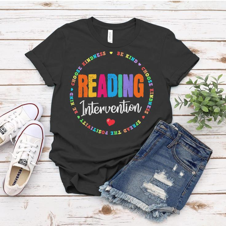 School Support Specialist Teacher Squad Reading Intervention V2 Women T-shirt Funny Gifts