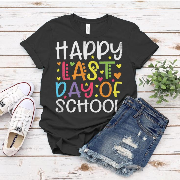 Stars Happy Last Day Of School Cute Graduation Teacher Kids Women T-shirt Funny Gifts