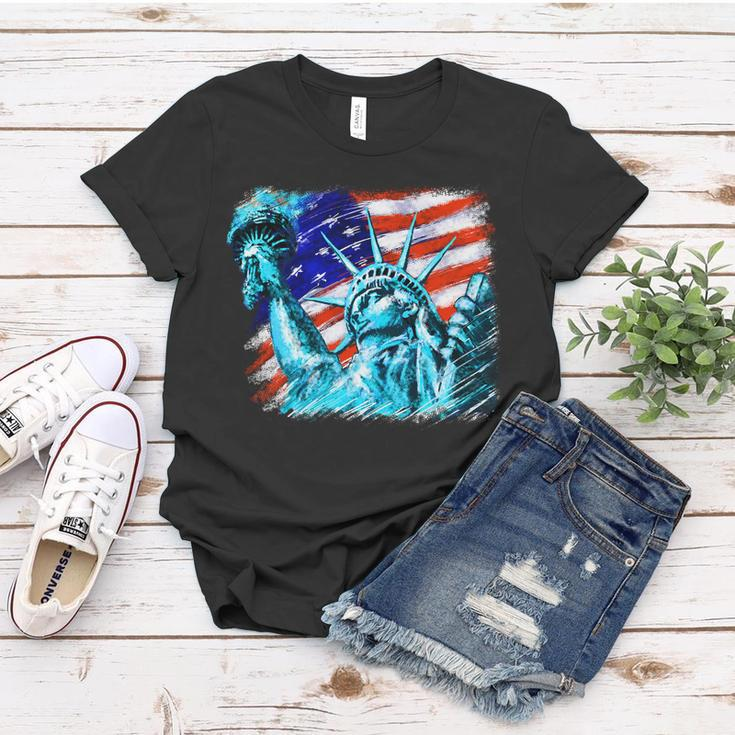 Statue Of Liberty Usa Women T-shirt Unique Gifts