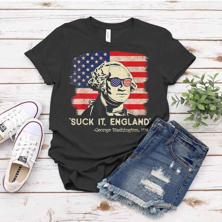 Suck It England Funny 4Th Of July Funny George Washington Women T-shirt Funny Gifts