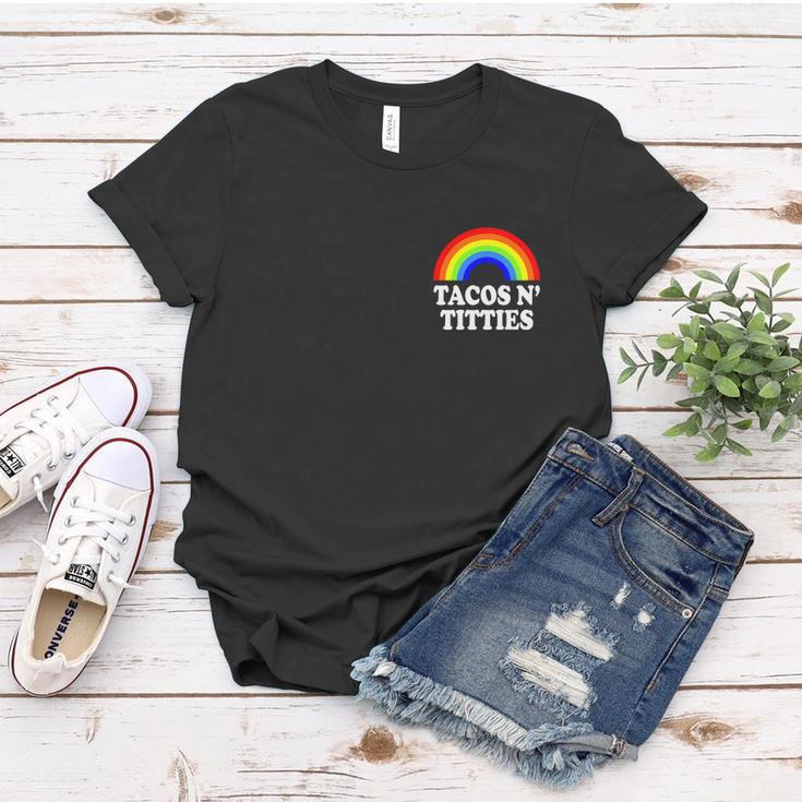 Tacos And Titties Funny Lgbt Gay Pride Lesbian Lgbtq Women T-shirt Unique Gifts