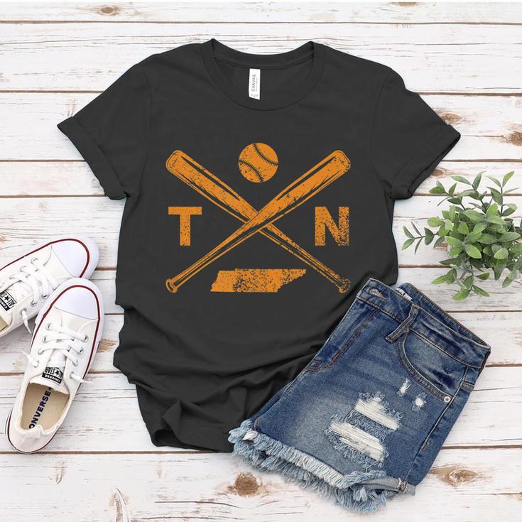 Tennessee Baseball Bats & Ball Classic Baseball Player Tshirt Women T-shirt Unique Gifts