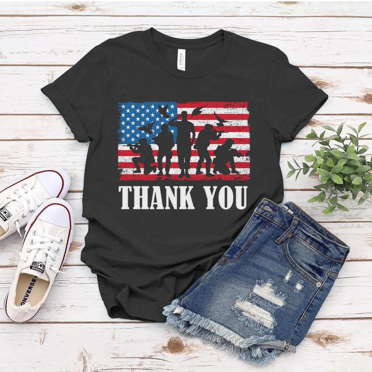 Thank You Army Memorial Day Partiotic Military Veteran Gift Women T-shirt Unique Gifts