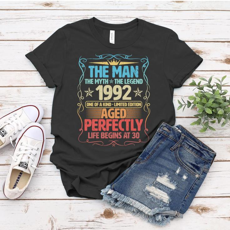 The Man Myth Legend 1992 Aged Perfectly 30Th Birthday Tshirt Women T-shirt Unique Gifts
