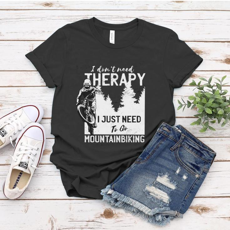 Therapy Mountain Biking Tshirt Women T-shirt Unique Gifts