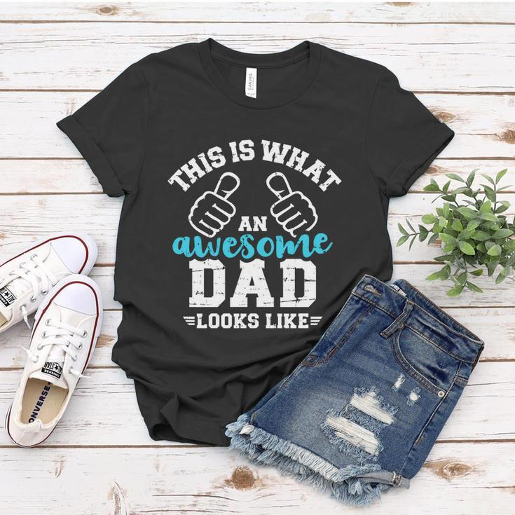 This Is What A Cool Dad Looks Like Gift Women T-shirt Unique Gifts