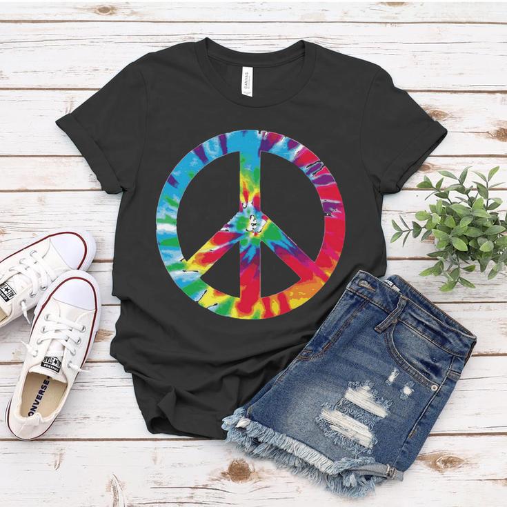 Tie Dye World Peace Sign Tshirt Women T-shirt Unique Gifts