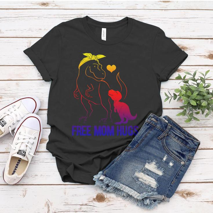 Trans Free Mom Hugs Dinosaur Rex Mama Transgender Pride Meaningful Gift Women T-shirt Unique Gifts