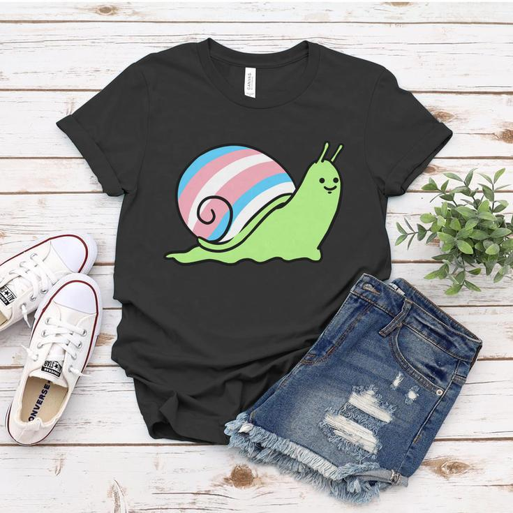 Trans Pride Snail Transgender Gift Women T-shirt Unique Gifts