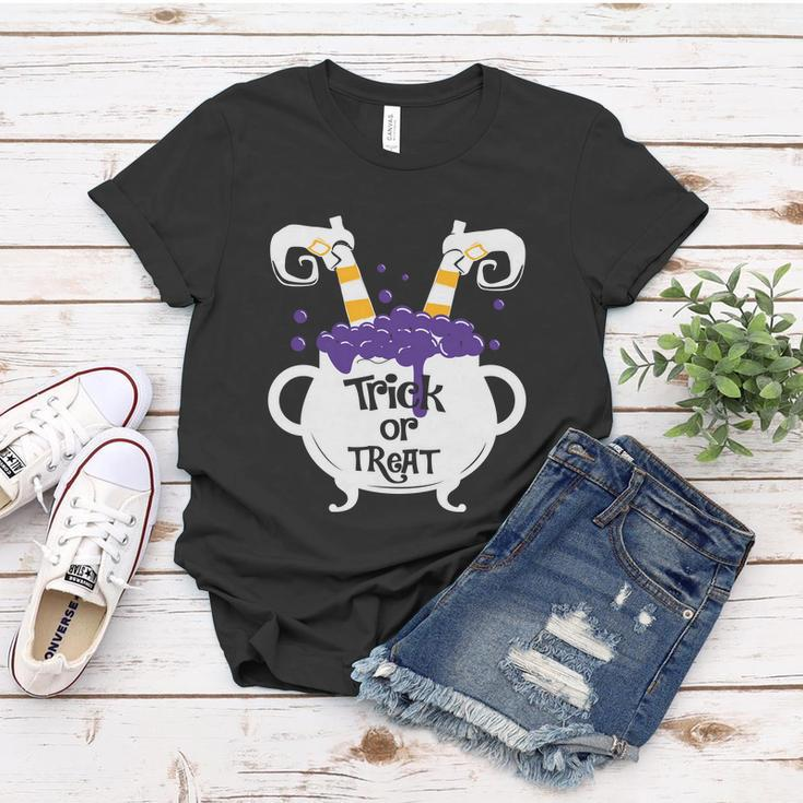 Trick Or Treat Funny Halloween Quote Women T-shirt Unique Gifts