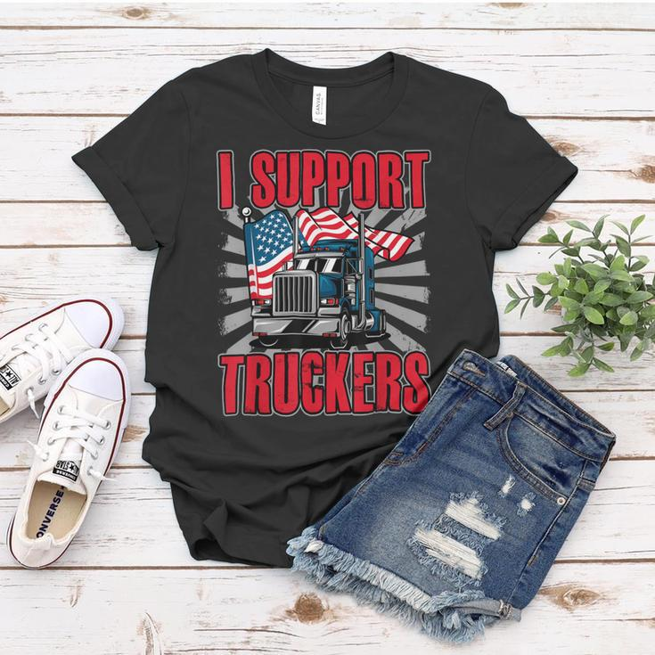 Trucker Trucker Support I Support Truckers Freedom Convoy Women T-shirt Funny Gifts