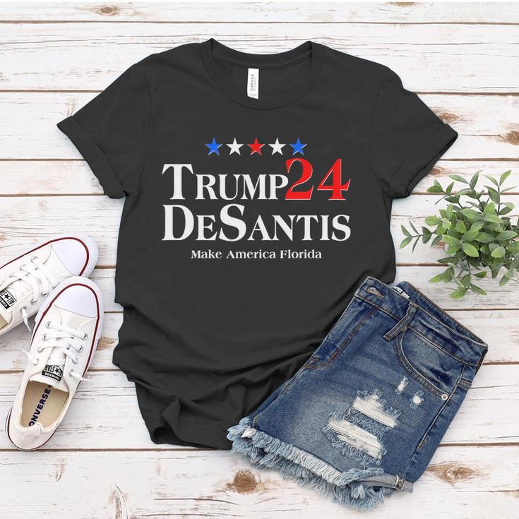 Trump Desantis 2024 Make America Florida Election Logo Tshirt Women T-shirt Unique Gifts