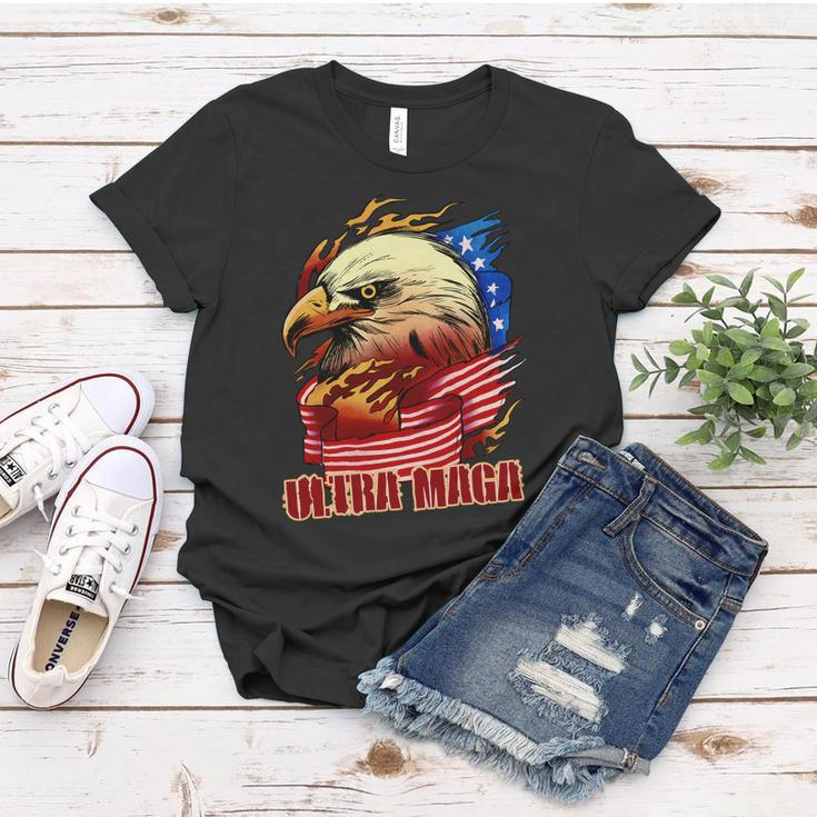 Ultra Maga Bald Eagle Anti Biden Trump 2024 Usa America Tshirt Women T-shirt Unique Gifts