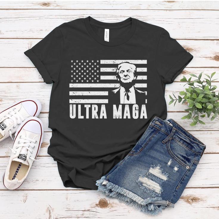 Ultra Maga Donald Trump Usa Flag V2 Women T-shirt Unique Gifts