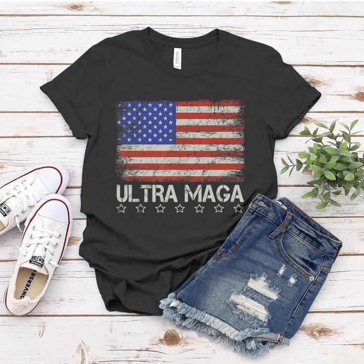 Ultra Maga Shirt Maga King Funny Anti Biden Us Flag Pro Trump Trendy Tshirt V2 Women T-shirt Unique Gifts